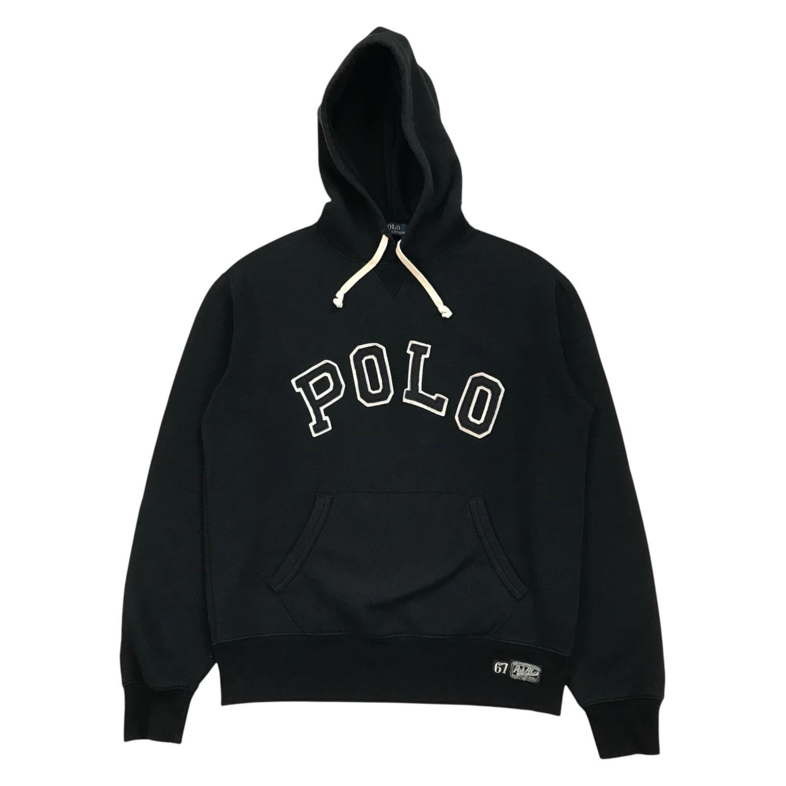 Polo Ralph Lauren Spell Out Hoodie Medium M Mens Sweatshirt Pullover Collegiate