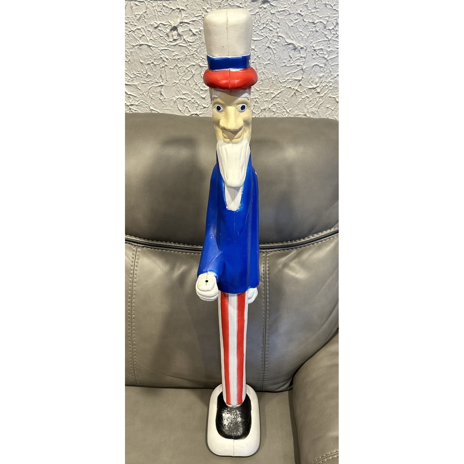 Vintage Union Products Don Featherstone 36 Uncle Sam Patriotic Blow Mold 1996