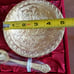NIP 24k Gold Plated Bowls and Spoons Ornate Pattern in Red Velvet Box