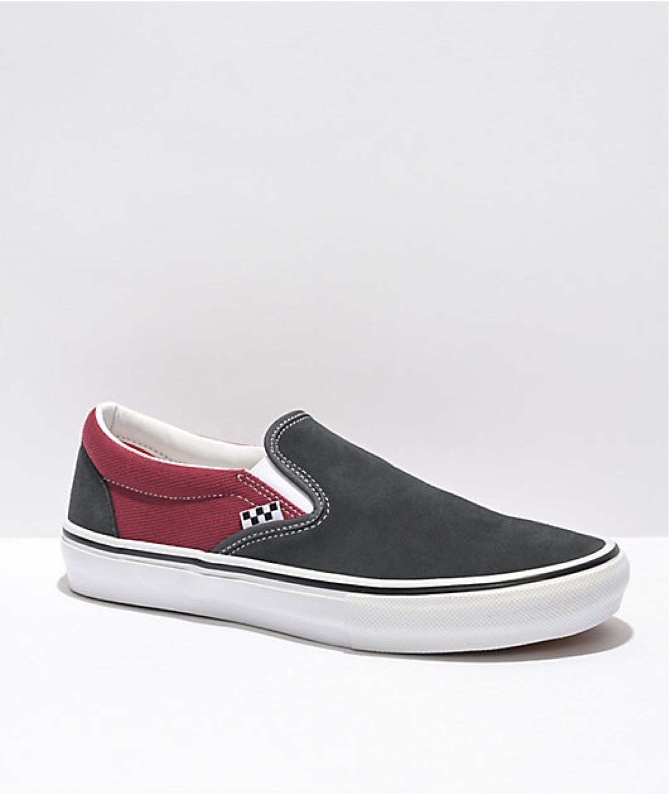 VANS/ New Vans Skate Slip-on asphalt / pomegranate Size Men’s 7/ Women’s 8.5