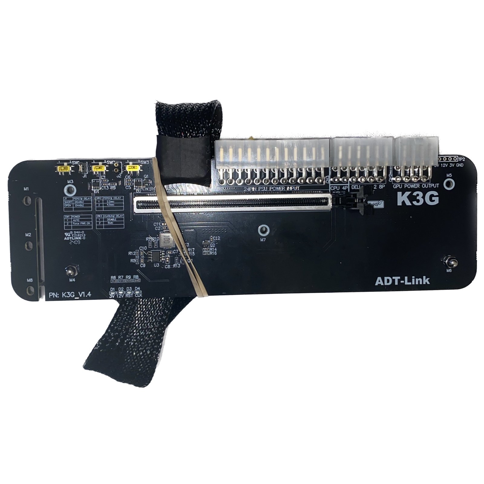 M.2 NVMe Edge to PCIe x16 Connector eGPU Adapter K43SG 50cm 4.0 eGPU NUC/ITX/STX