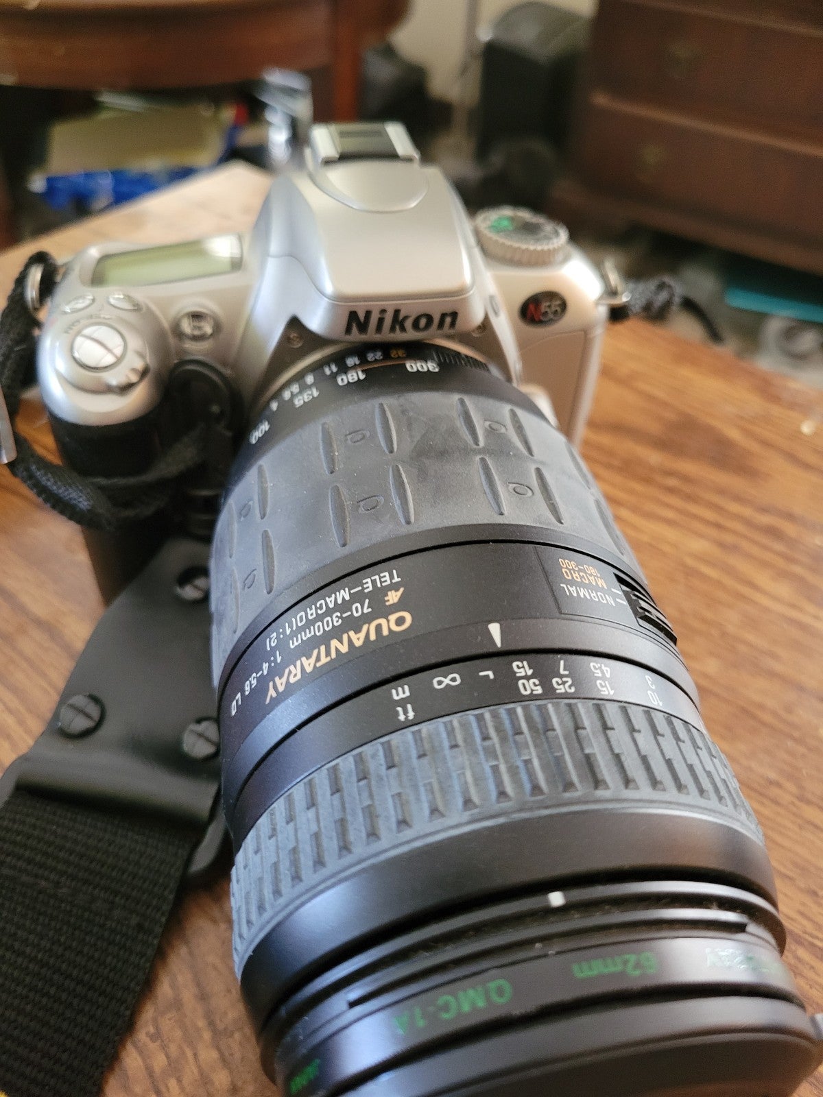 Vintage Nikon N55 camera with 2 lenses