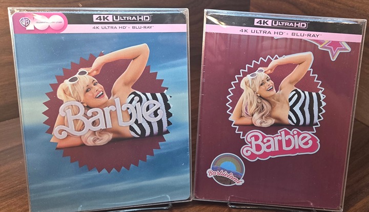 Barbie 4K Steelbooks (2 Versions) EU IMPORT-w/PROTECTIVE SLEEVES-Free SHIPPING!