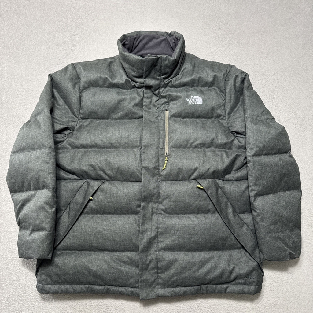 The North Face Sumter 550 Down Jacket Mens Sz XXL Green Ripstop Puffer Outdoor