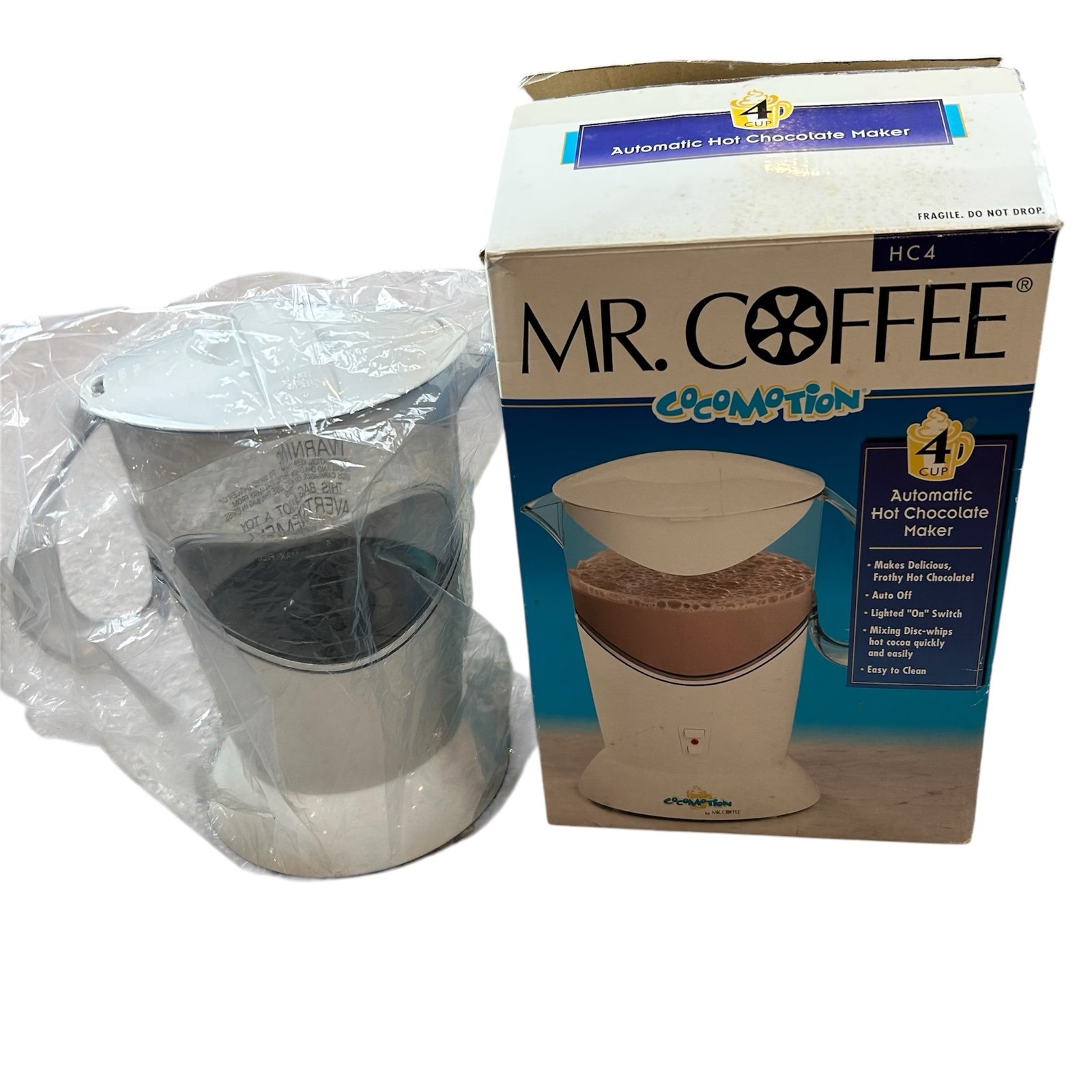 Vintage Mr. Coffee Cocomotion HC4 Automatic Hot Chocolate Maker Open Box