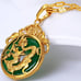 Green Jade Dragon Pendant Necklace-Amulet Protection Stone Pendant Necklace