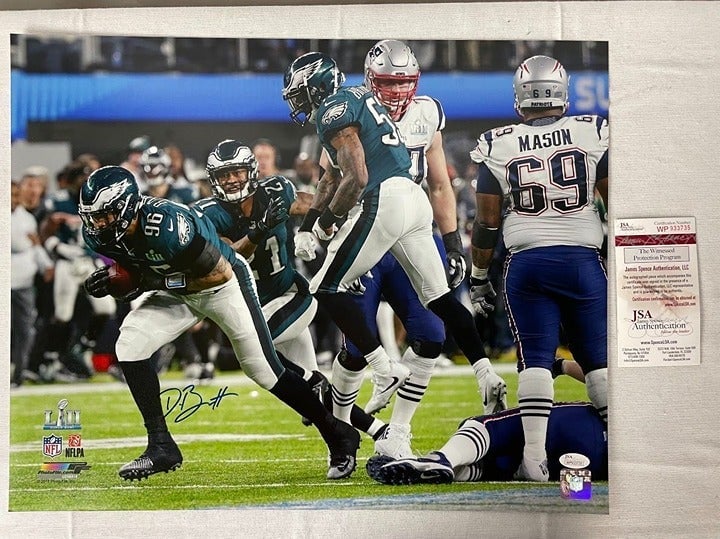 Derek Barnett signed autographed Philadelphia Eagles SBLII 16x20 photo JSA