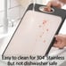Large Size 16”×11”, 304 Stainless Steel Double sided Cutting Board for Kitchen