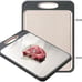 Large Size 16”×11”, 304 Stainless Steel Double sided Cutting Board for Kitchen