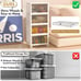 4 Tier Plastic Storage Bins with Lids 24QT, Stackable Containers