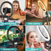 10'' Ring Light with 50'' Extendable Tripod Stand, LED Circle Lights