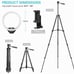 10'' Ring Light with 50'' Extendable Tripod Stand, LED Circle Lights