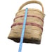 Vintage Shaker BASKET Ash Splint Tall w/ Handle BASKETS-BROOKSIDE W Tag Pink