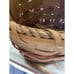 Vintage Shaker BASKET Ash Splint Tall w/ Handle BASKETS-BROOKSIDE W Tag Pink