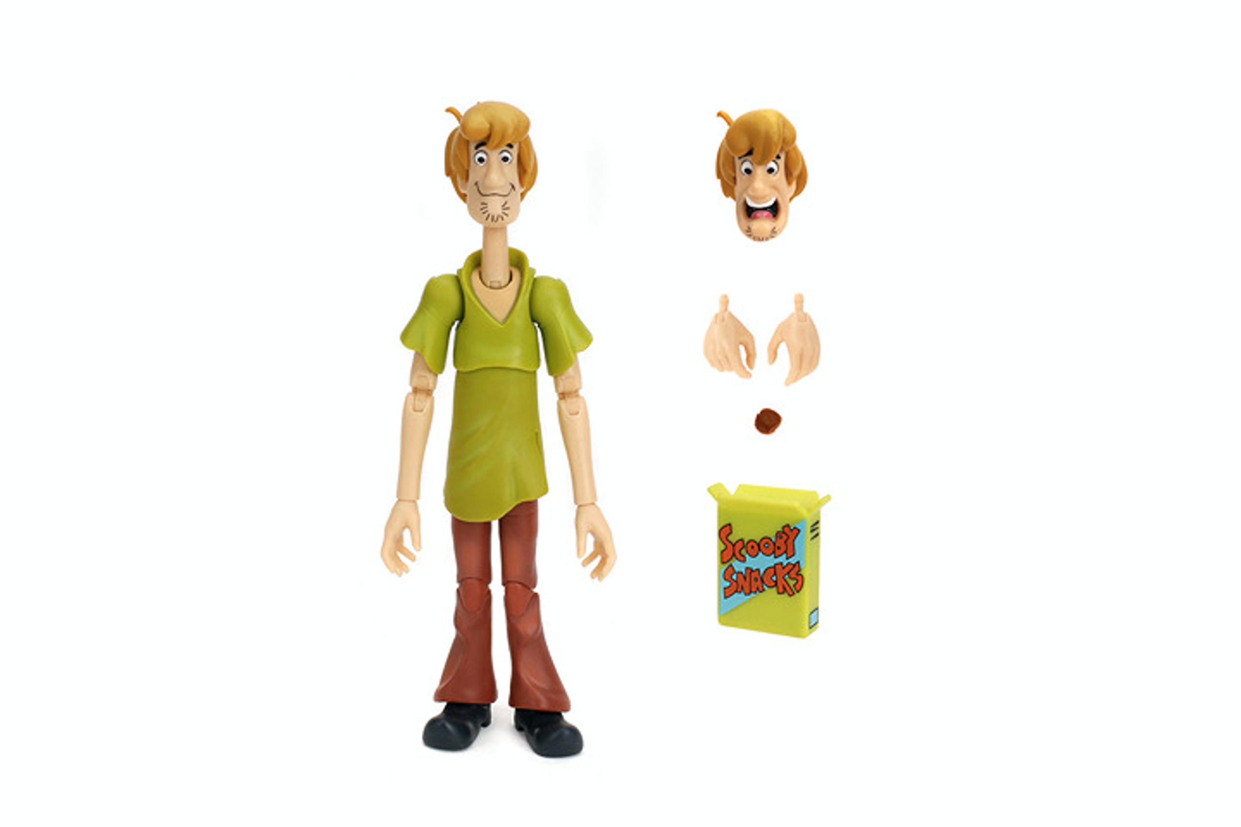 Jada Scooby-Doo! Wave 1 Shaggy Action Figure 1:12 Deluxe Scale Toys – 6" Tall - Jada Toys
