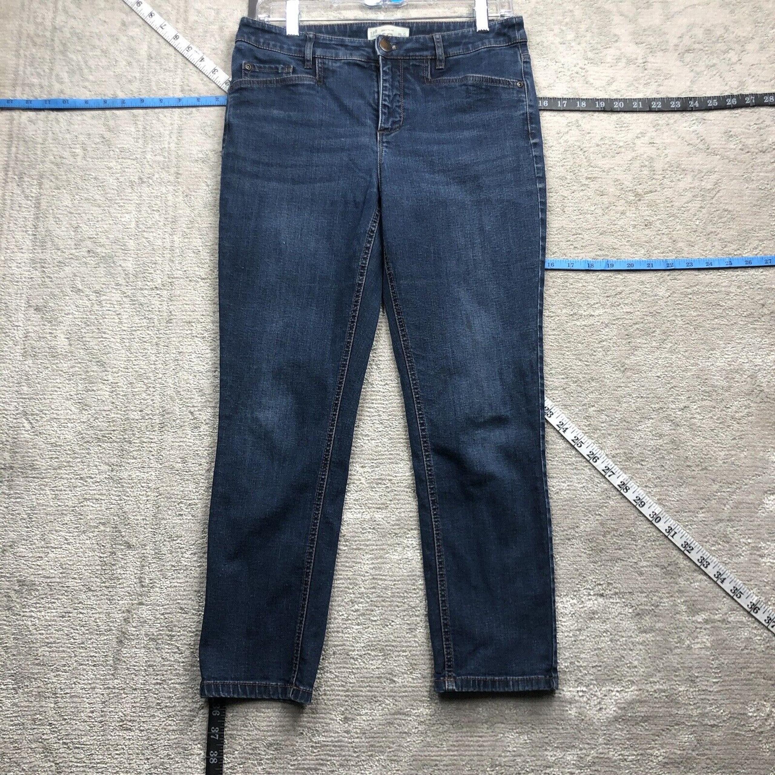 J Jill Jeans Women's Size 6 Blue Straight Loose Pants - J. Jill