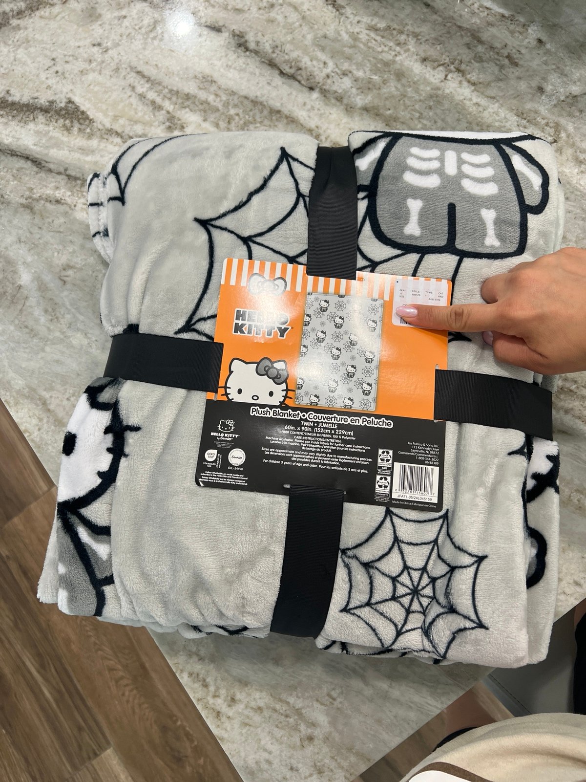 Hello Kitty Halloween blanket twin