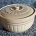 Over and Back Yellow Ware Casserole with Lid