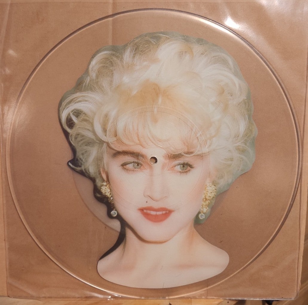 New! Madonna Interview 7S Clear Vinyl uncut 12 Picture Disc lp.