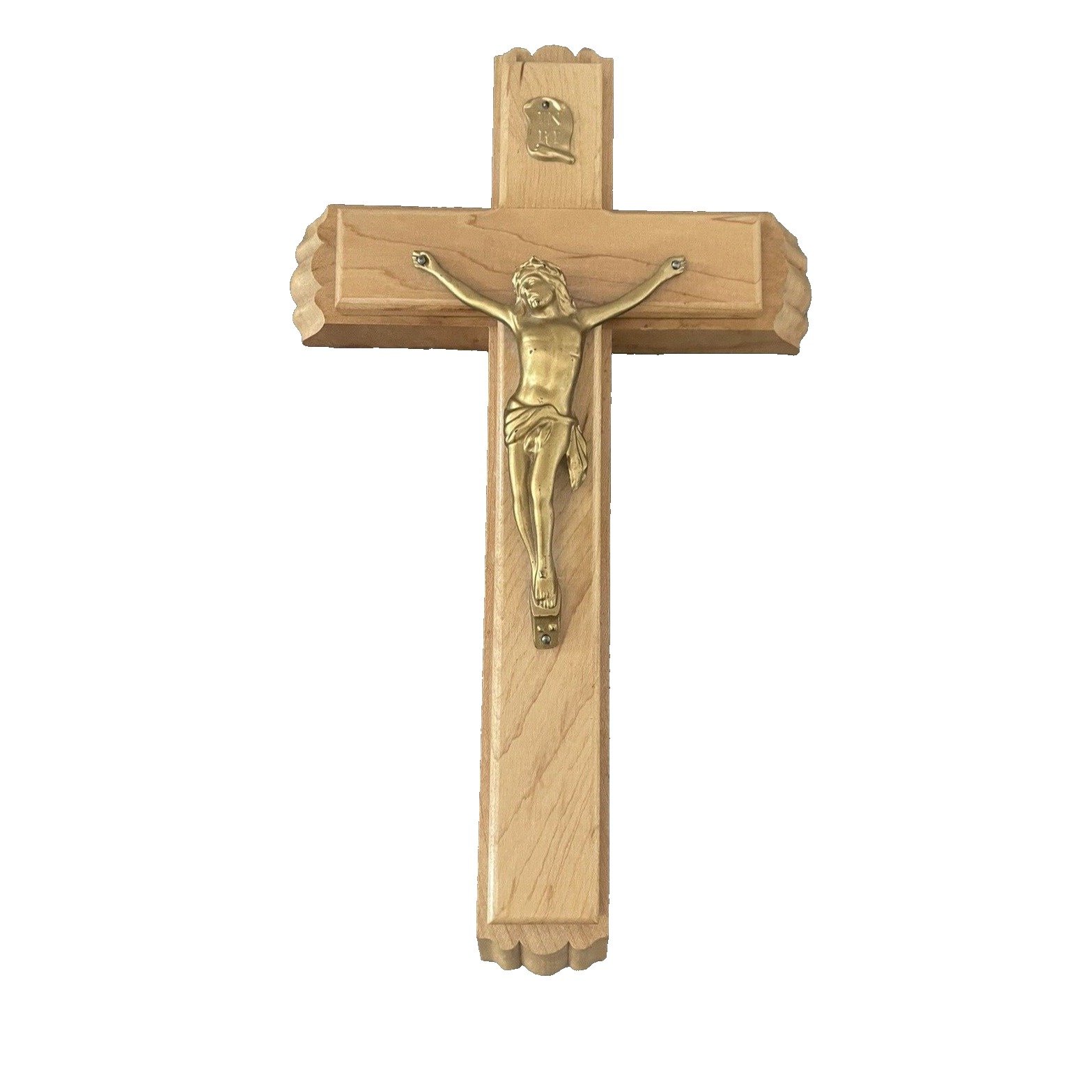 Vintage Antique Wood Crucifix Last Rites Sick Catholic Cross Original Contents
