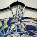 J Mclaughlin Aruba One Piece Bathing Suit 8 NEW 198 Blue Palm Tropical Swim