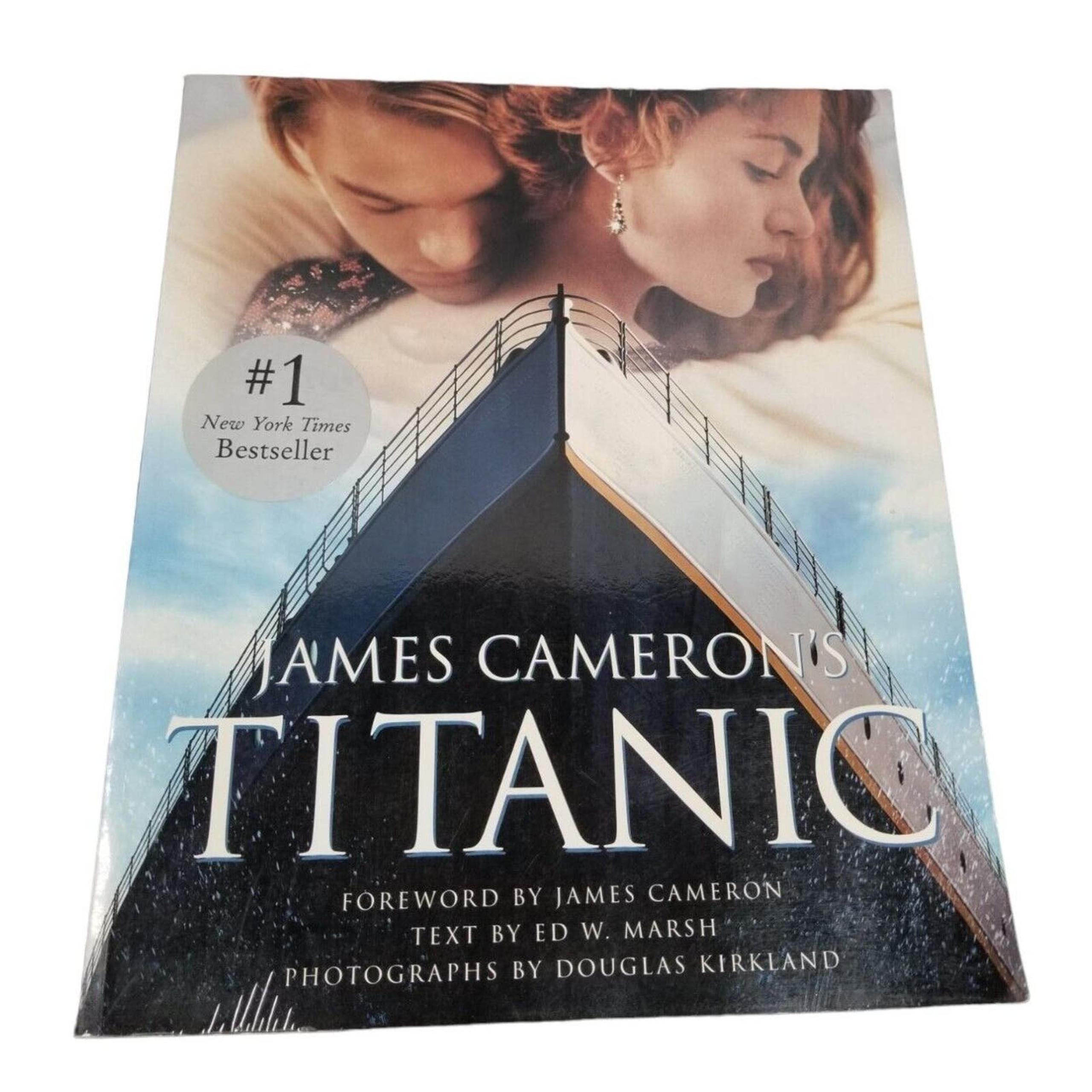 JAMES CAMERON'S TITANIC COFFEE TABLE BOOK FIRST EDITION HB W/ DJ LOTS OF PHOTOS