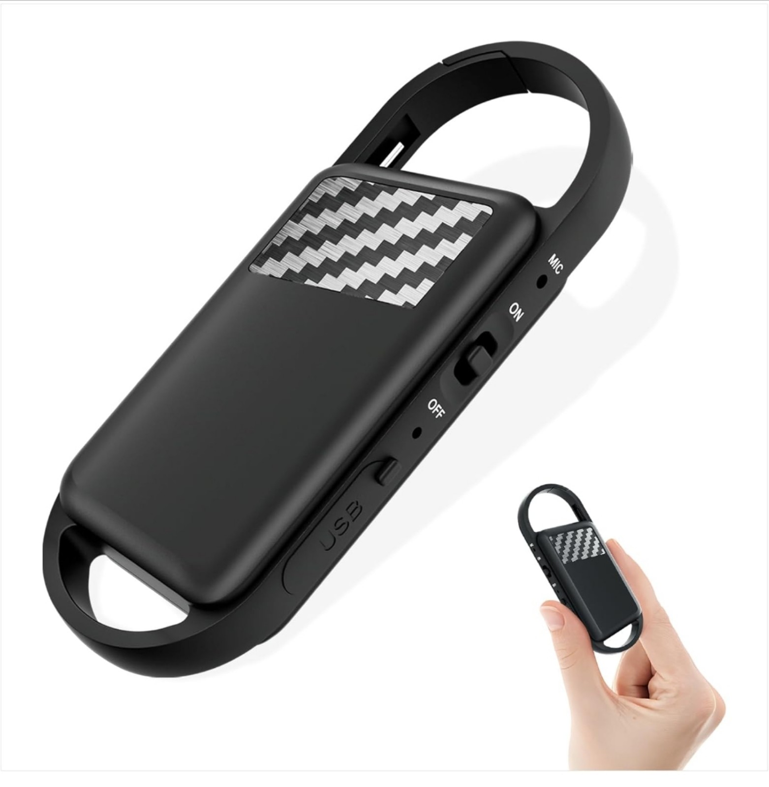 64GB Digital Voice Recorder with Playback - 750Hours Voice Activated Recorder fo
