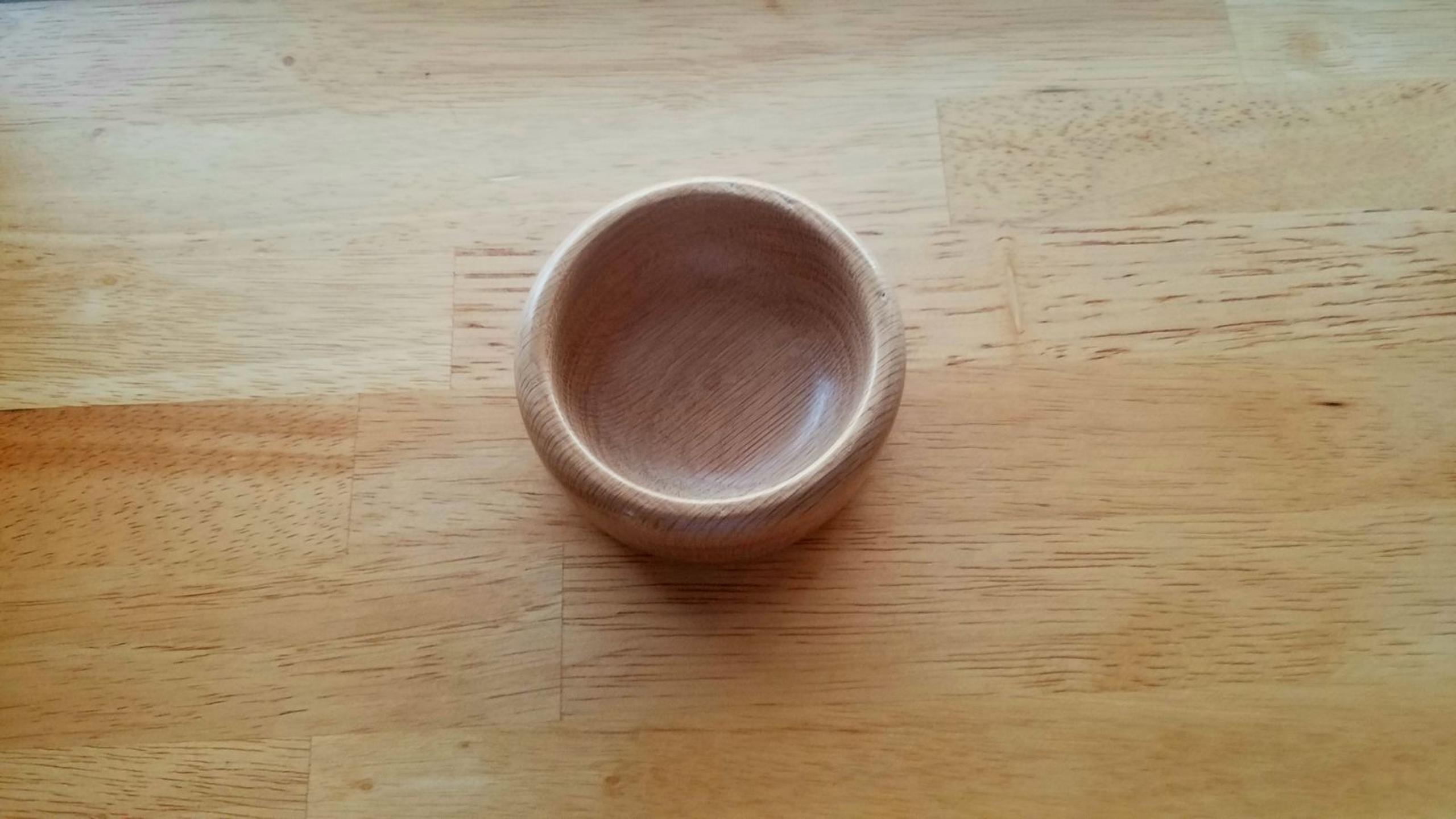 Small Handmade Oak Bowl