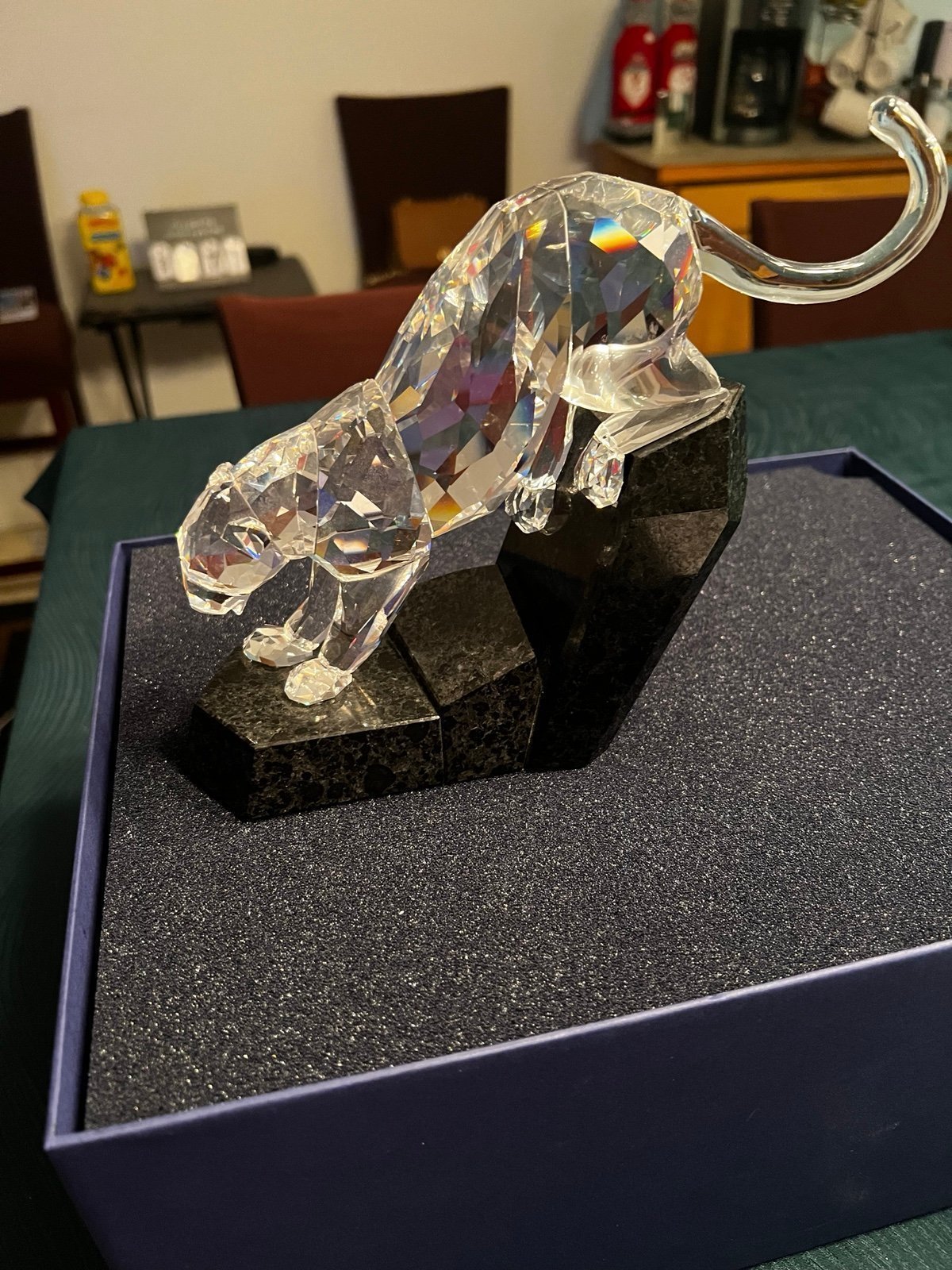 Swarovski Soulmate Panther Figurine Brande new