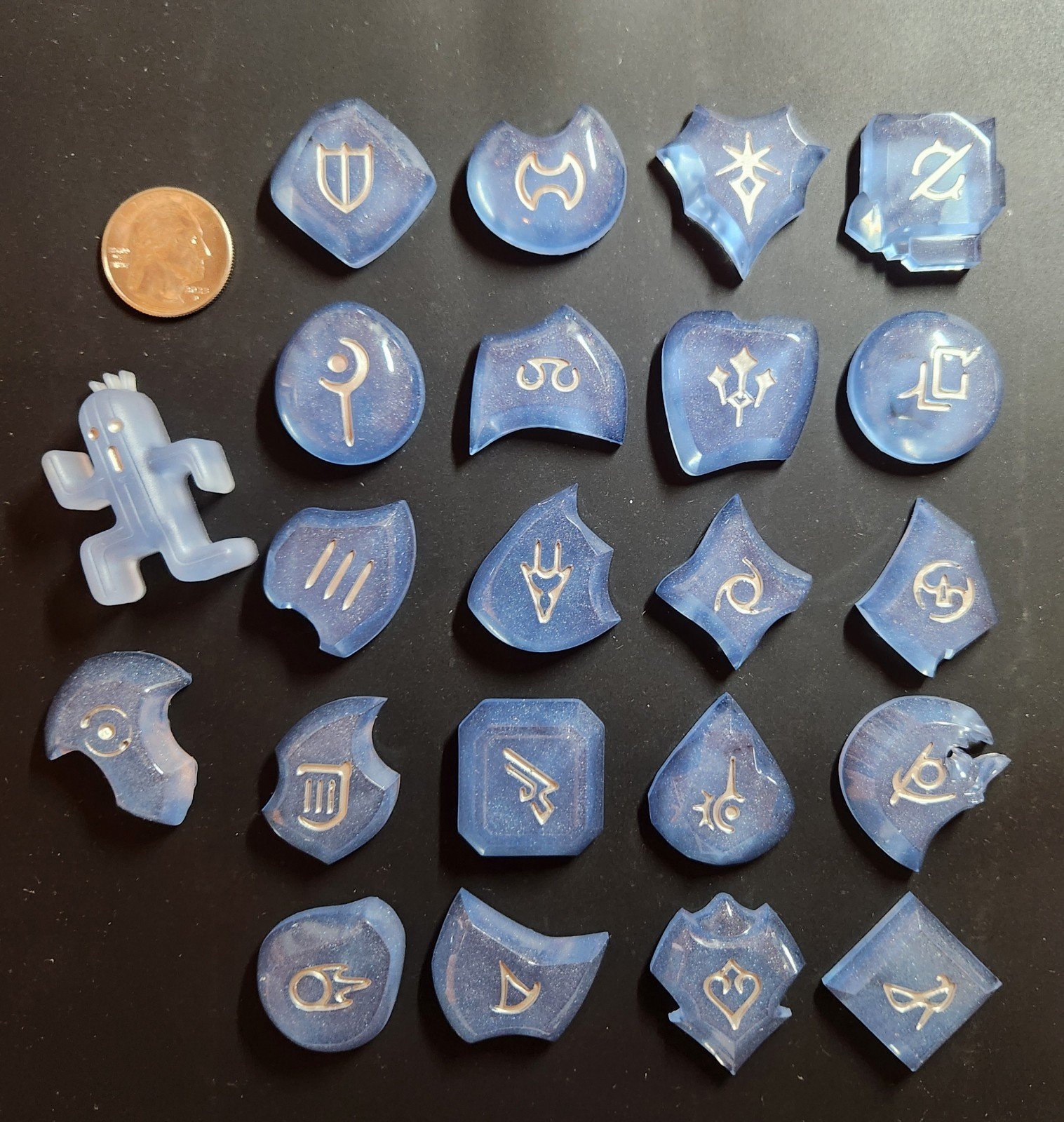 Final Fantasy FFXIV Job / Soul Stones / Soul Crystals Charms (Set 20)