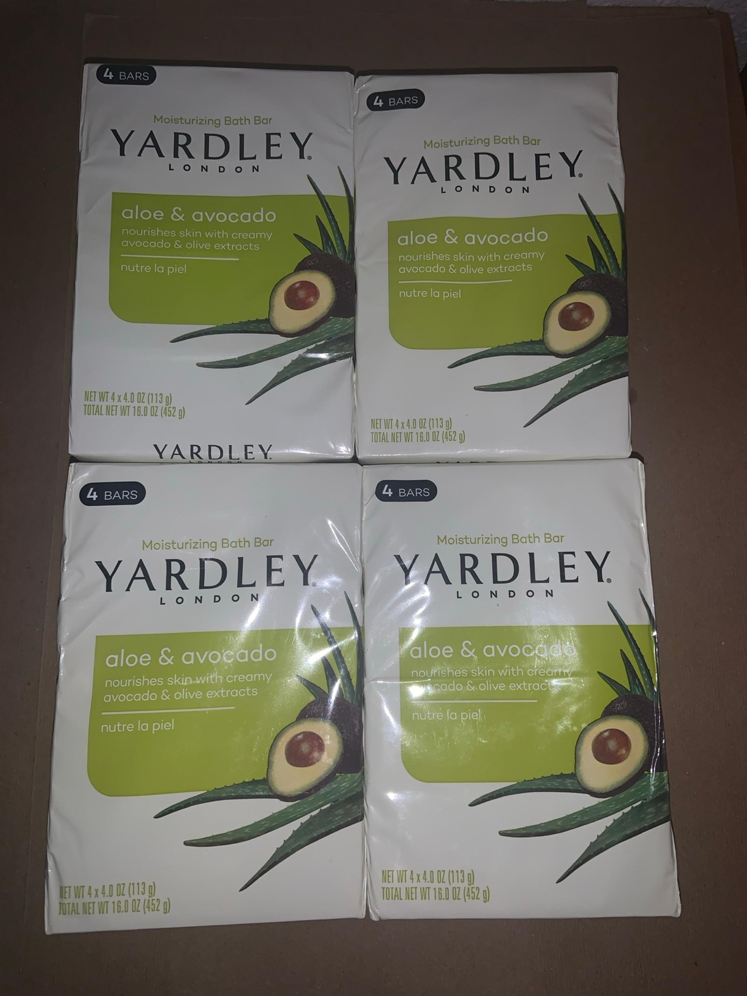 4x Of 4packs Yardley Soap Bar Aloe Avocado, Total 16x 4 Oz