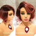Payton Rose gold Human hair bob cut wig