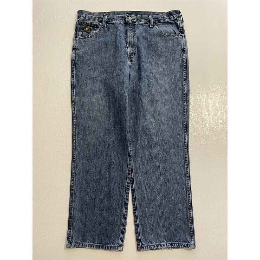 Cinch 38 x 30 Green Label Original Rise Taper Stone Washed Denim Jeans