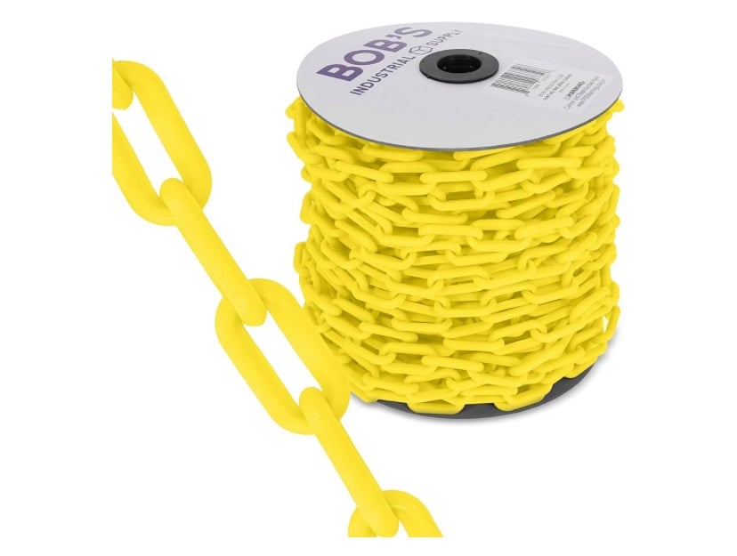 BISupply Yellow Plastic Chain Links (125’x2”)