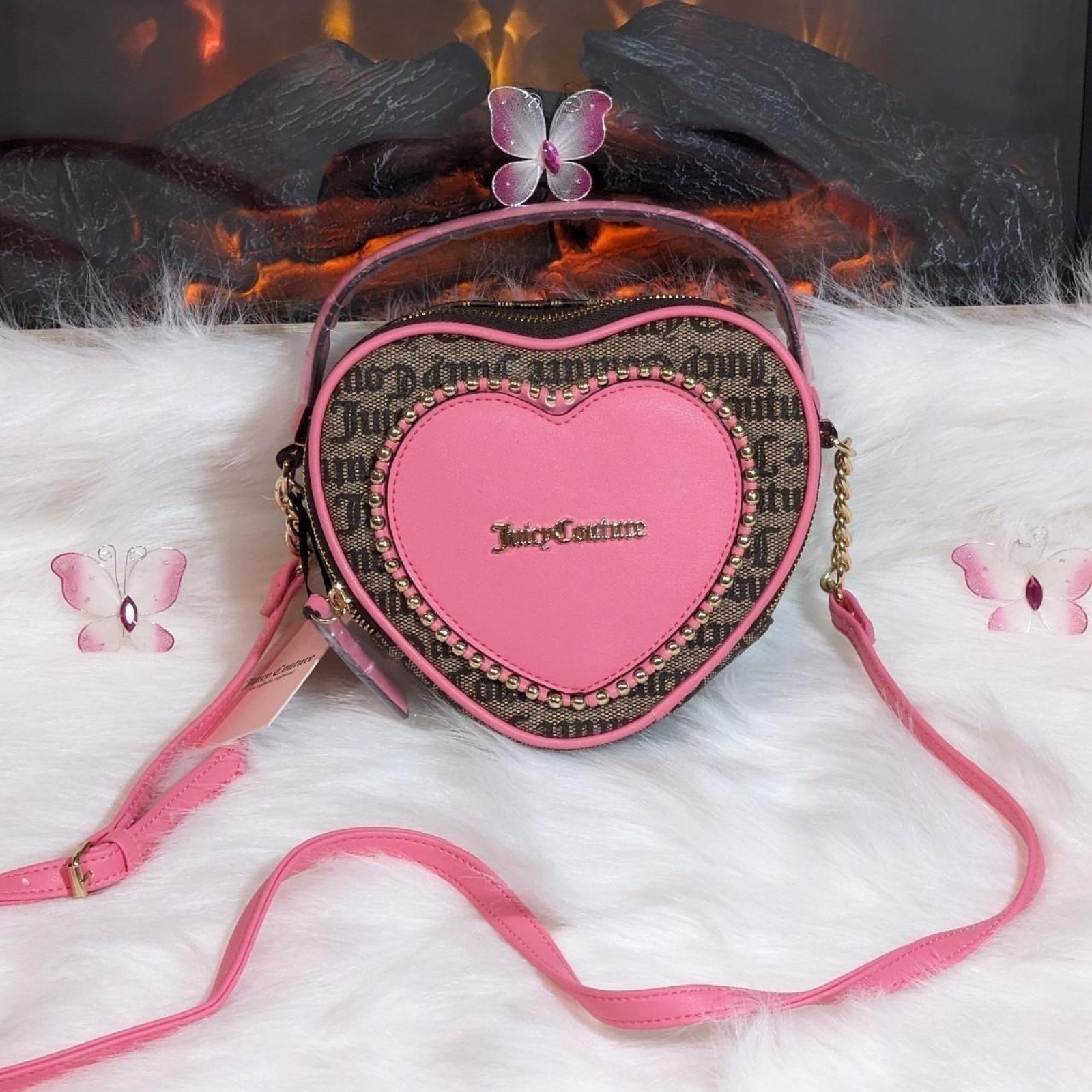 Juicy Couture Love Never Dies Heart crossbody bag