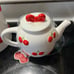 CHERRIES AND COQUETTE BOWS 3 PIECE MATCHING KITCHEN DECOR