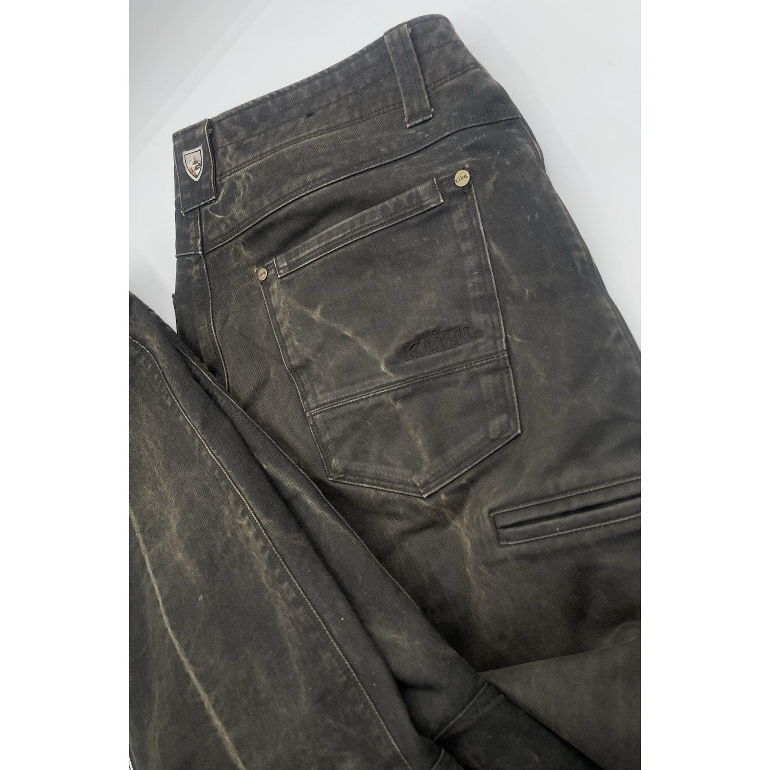 Kuhl Free Ryder Pants Mens 30x36 Brown Stretch Patina Dye Outdoor Workwear