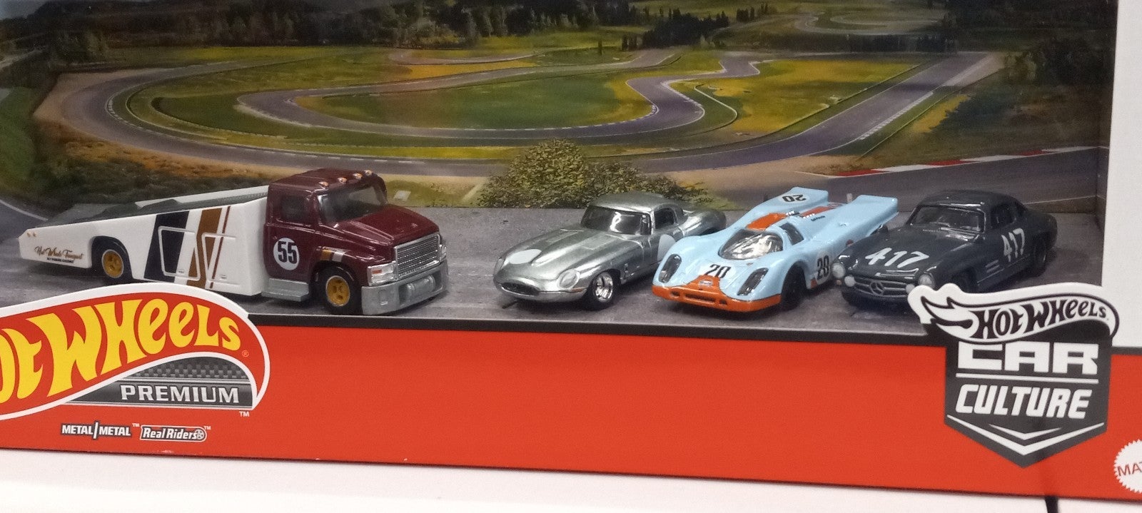 PORSCHE 4 piece Car set 1/64 scale Die cast collection Hot Wheels CAR CULTURE