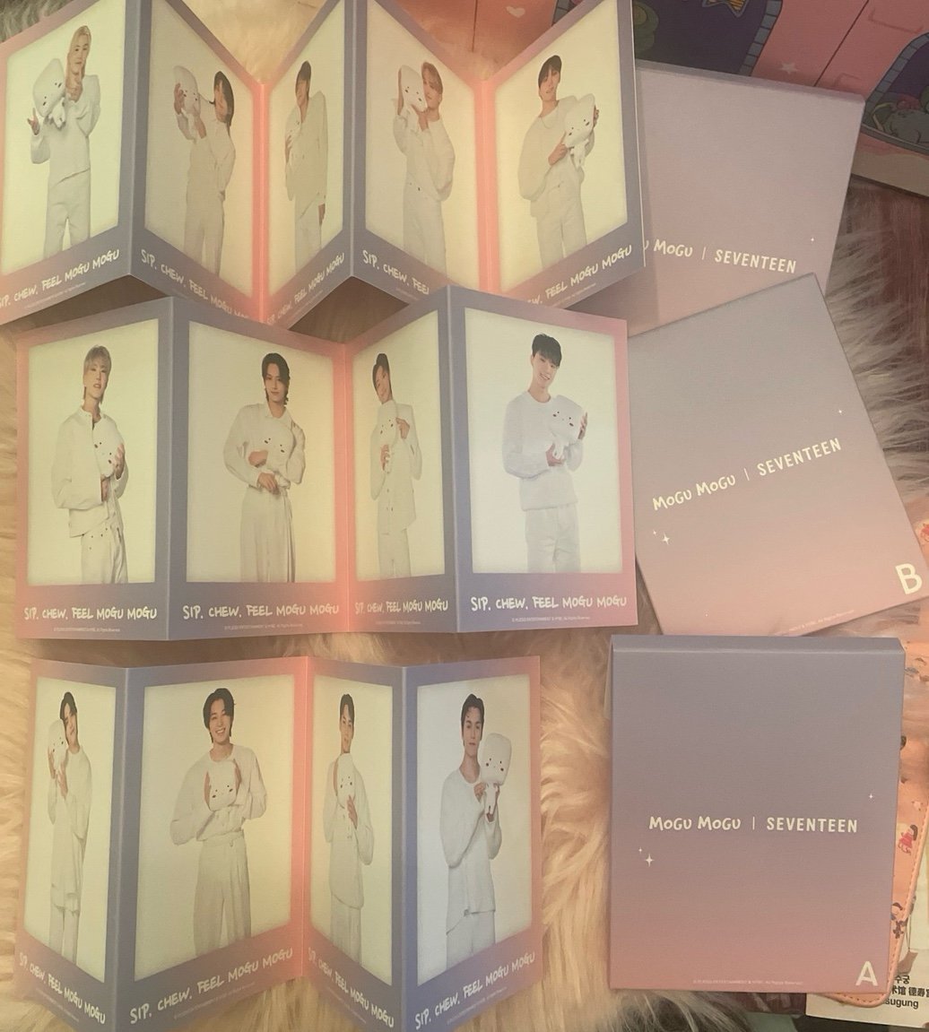 Seventeen x Mogu Mogu postcard complete set ABC SVT Kpop