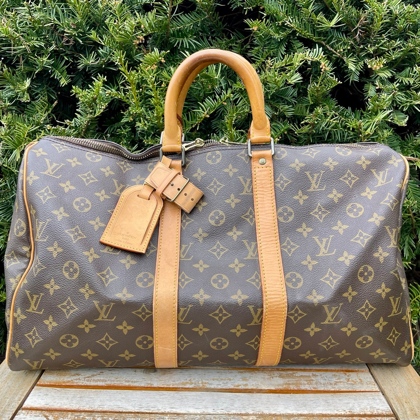 Louis Vuitton Monogram Keepall 45 Travel Bag