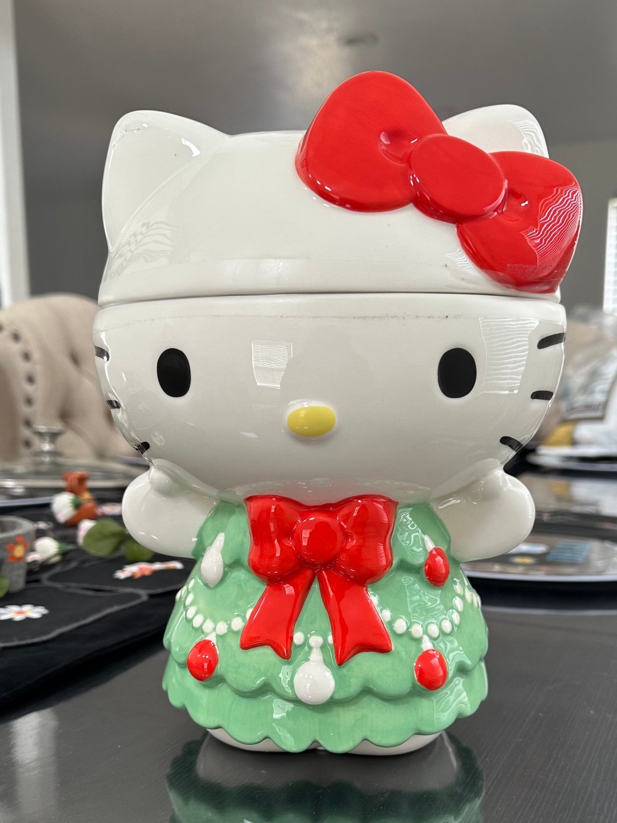 Hello Kitty Christmas cookie jar