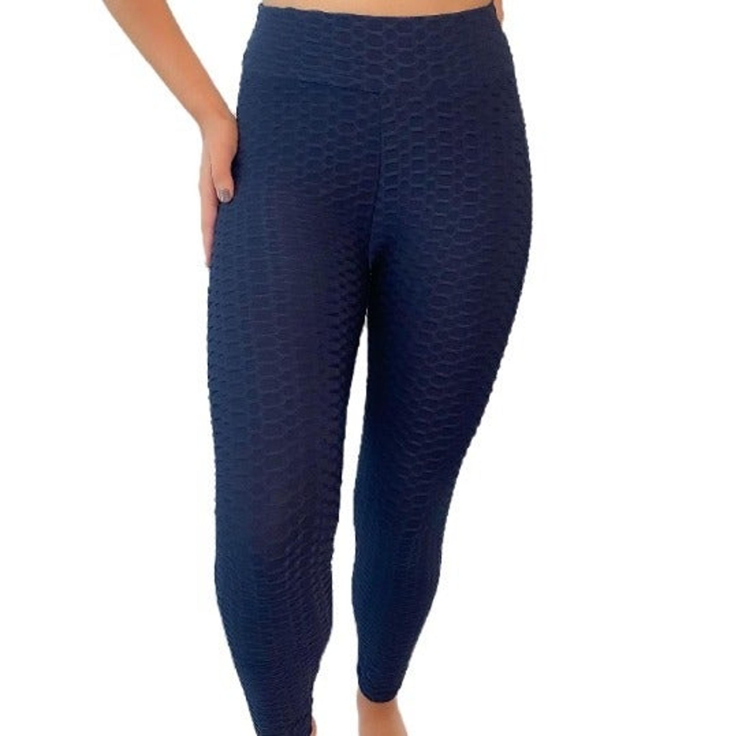 Women's activewear workout honeycomb bubble classic leggings. Yoga pants