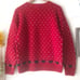 Eddie Bauer 80s Vintage 100% Wool Crewneck Red Christmas Sweater Size M