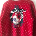 Eddie Bauer 80s Vintage 100% Wool Crewneck Red Christmas Sweater Size M