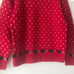 Eddie Bauer 80s Vintage 100% Wool Crewneck Red Christmas Sweater Size M