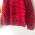 Eddie Bauer 80s Vintage 100% Wool Crewneck Red Christmas Sweater Size M