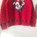 Eddie Bauer 80s Vintage 100% Wool Crewneck Red Christmas Sweater Size M