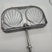 Vintage SEFAMA France Aluminum Double Side Shell French Toasting Panini Pastry