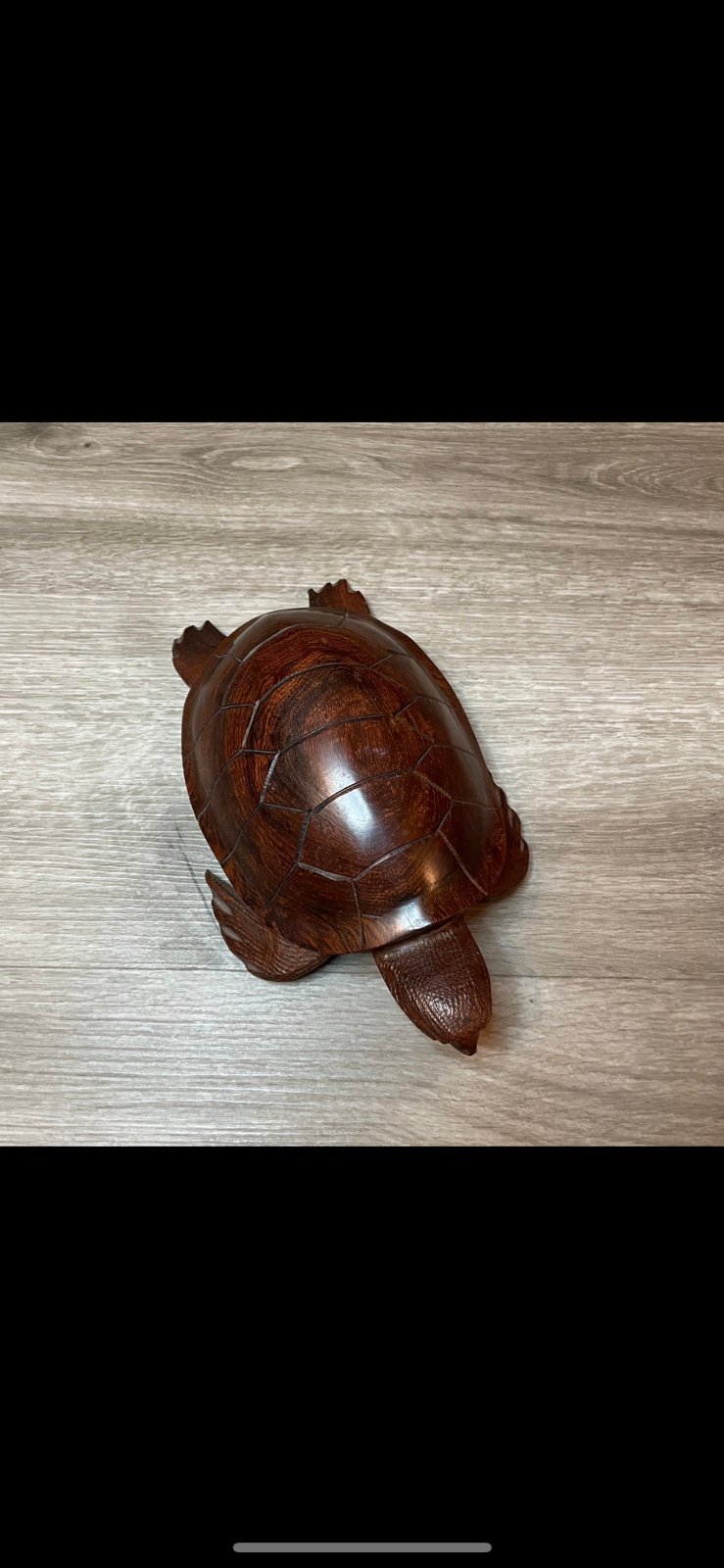 Vintage Wooden Turtle