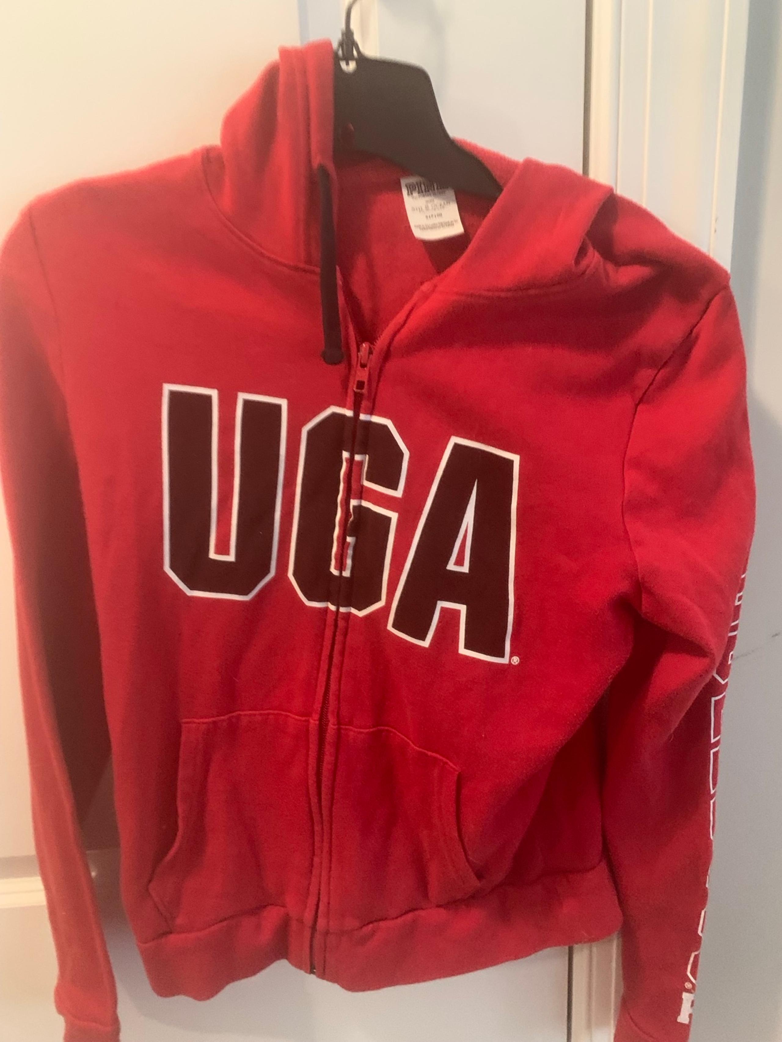 PINK UGA zip up hoodie